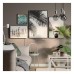 Моноблочна акустична система IKEA SYMFONISK Picture Frame White/spirited splashing smart (595.200.65)
