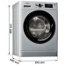 Прально-сушильна машина автоматична Whirlpool FWDG96148SBS EU Прально-сушильна машина автоматична Whirlpool FWDG96148SBS EU