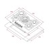 Варильна поверхня газова Teka EFX 70 5G AI AL DR (40214601)