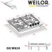 Варильна поверхня газова Weilor GG W 624 BL Варильна поверхня газова Weilor GG W 624 BL