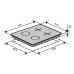 Варильна поверхня комбінована Ventolux HG622 B9G RCS I (BK)