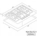Варильна поверхня газова KERNAU KGH 6421 TCI B Варильна поверхня газова KERNAU KGH 6421 TCI B