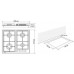 Варильна поверхня газова Eleyus NIKA 60 WH CW