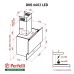 Витяжка декоративна Perfelli DNS 6602 BL LED