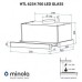 Витяжка телескопічна Minola HTL 6234 BL 700 LED GLASS