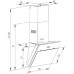 Витяжка похила Pyramida NR-MG 60 (1000) M BL