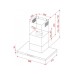 Витяжка Т-подібна Perfelli TET 9612 A 1000 BL LED