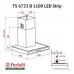 Витяжка Т-подібна Perfelli TS 6723 B 1100 WH LED