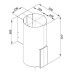 Витяжка декоративна VDB TUBE GLASS BLACK