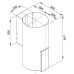 Витяжка декоративна VDB TUBE P GLASS BLACK