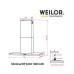 Витяжка Т-подібна Weilor WP 6230 SS 1000 LED Витяжка Т-подібна Weilor WP 6230 SS 1000 LED